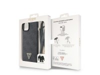 Funda rígida negra Guess GUHCP15MP4TDSCPK para iPhone 15 Plus de 6,7" con correa cruzada y logotipo Funda rígida negra Guess GUHCP15MP4TDSCPK para iPhone 15 Plus de 6,7" con correa cruzada y logotipo