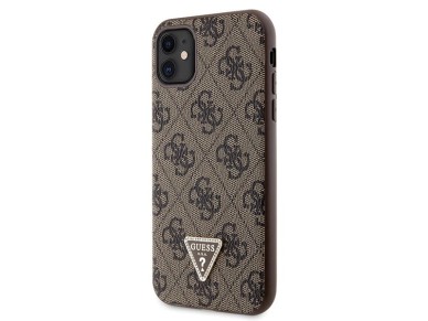 Guess GUHCN61P4TDSCPW Case for iPhone 11 / Xr - Brown Crossbody 4G Metal Logo Guess GUHCN61P4TDSCPW Case for iPhone 11 / Xr - Brown Crossbody 4G Metal Logo