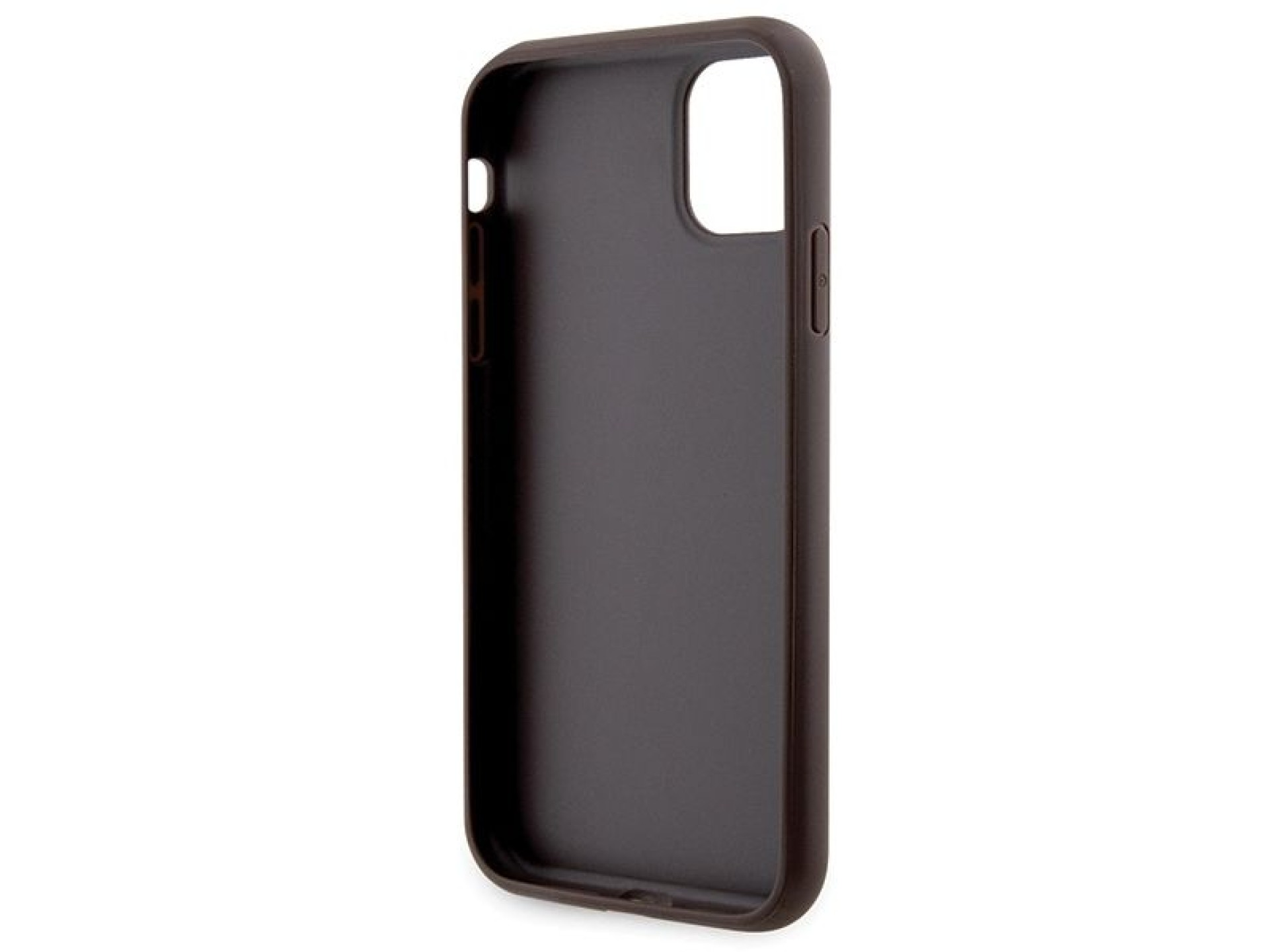 Capa Guess GUHCN61P4TDSCPW para iPhone 11/Xr - Marrom, Transversal, 4G, com Logo Metálico