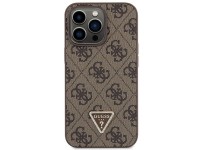 Capa Guess GUHCP13LP4TDSCPW para iPhone 13 Pro / 13 - Marrom, Transversal, 4G, com Logo Metálico Capa Guess GUHCP13LP4TDSCPW para iPhone 13 Pro / 13 - Marrom, Transversal, 4G, com Logo Metálico