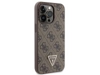 Capa Guess GUHCP13LP4TDSCPW para iPhone 13 Pro / 13 - Marrom, Transversal, 4G, com Logo Metálico Capa Guess GUHCP13LP4TDSCPW para iPhone 13 Pro / 13 - Marrom, Transversal, 4G, com Logo Metálico