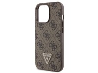 Capa Guess GUHCP13LP4TDSCPW para iPhone 13 Pro / 13 - Marrom, Transversal, 4G, com Logo Metálico Capa Guess GUHCP13LP4TDSCPW para iPhone 13 Pro / 13 - Marrom, Transversal, 4G, com Logo Metálico