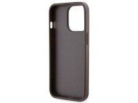 Capa Guess GUHCP13LP4TDSCPW para iPhone 13 Pro / 13 - Marrom, Transversal, 4G, com Logo Metálico Capa Guess GUHCP13LP4TDSCPW para iPhone 13 Pro / 13 - Marrom, Transversal, 4G, com Logo Metálico
