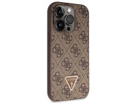 Guess GUHCP14LP4TDSCPW case for iPhone 14 Pro - brown Crossbody 4G Metal Logo Guess GUHCP14LP4TDSCPW case for iPhone 14 Pro - brown Crossbody 4G Metal Logo