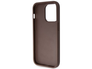 Guess GUHCP14LP4TDSCPW case for iPhone 14 Pro - brown Crossbody 4G Metal Logo Guess GUHCP14LP4TDSCPW case for iPhone 14 Pro - brown Crossbody 4G Metal Logo