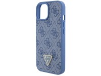 Funda rígida azul para iPhone 15 de 6,1" de Guess GUHCP15SP4TDSCPB, bandolera, 4G, logotipo metálico Funda rígida azul para iPhone 15 de 6,1" de Guess GUHCP15SP4TDSCPB, bandolera, 4G, logotipo metálico