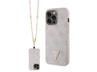 Funda Guess GUHCP13LP4TDSCPP para iPhone 13 Pro / 13 - Rosa, tipo bandolera, 4G, con logo metálico Funda Guess GUHCP13LP4TDSCPP para iPhone 13 Pro / 13 - Rosa, tipo bandolera, 4G, con logo metálico