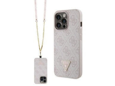 Guess GUHCP13LP4TDSCPP case for iPhone 13 Pro / 13 - pink Crossbody 4G Metal Logo Guess GUHCP13LP4TDSCPP case for iPhone 13 Pro / 13 - pink Crossbody 4G Metal Logo