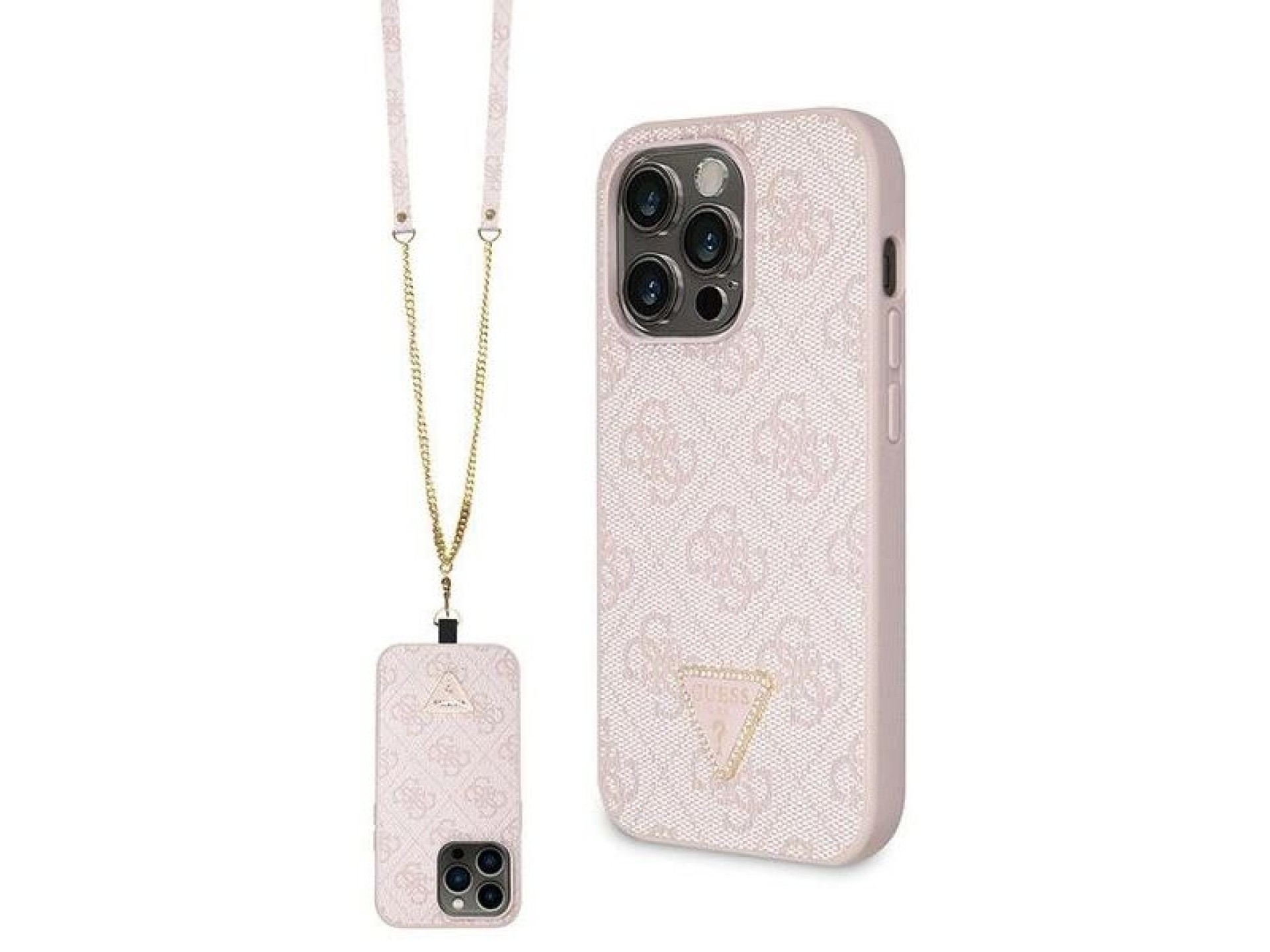 Funda rígida rosa para iPhone 15 Pro de 6.1