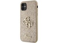 Capa Guess GUHCN61HG4SGD para iPhone 11 / Xr - Glitter dourado com escrita grande 4G Capa Guess GUHCN61HG4SGD para iPhone 11 / Xr - Glitter dourado com escrita grande 4G