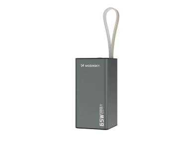 Powerbank Wozinsky K65+ 65W 30000mAh 2x USB-C, 1x USB-A 65W - gris Powerbank Wozinsky K65+ 65W 30000mAh 2x USB-C, 1x USB-A 65W - gris