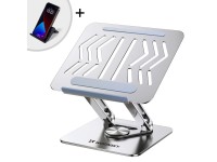 Suporte para laptop e tablet Wozinsky WRS-CPY84SS em alum�nio + suporte para smartphone gr�tis - Pra