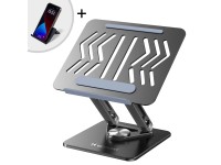 Suporte Wozinsky WRS-CPY84SB 360 em alum�nio para laptop e tablet + suporte para smartphone gr�tis -