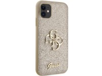 Capa Guess GUHCN61HG4SGD para iPhone 11 / Xr - Glitter dourado com escrita grande 4G Capa Guess GUHCN61HG4SGD para iPhone 11 / Xr - Glitter dourado com escrita grande 4G