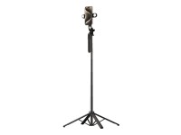 Selfie stick WH181D-Y1S 1.75m aluminum alloy telescopic tripod with dual lamp and phone holder - bla