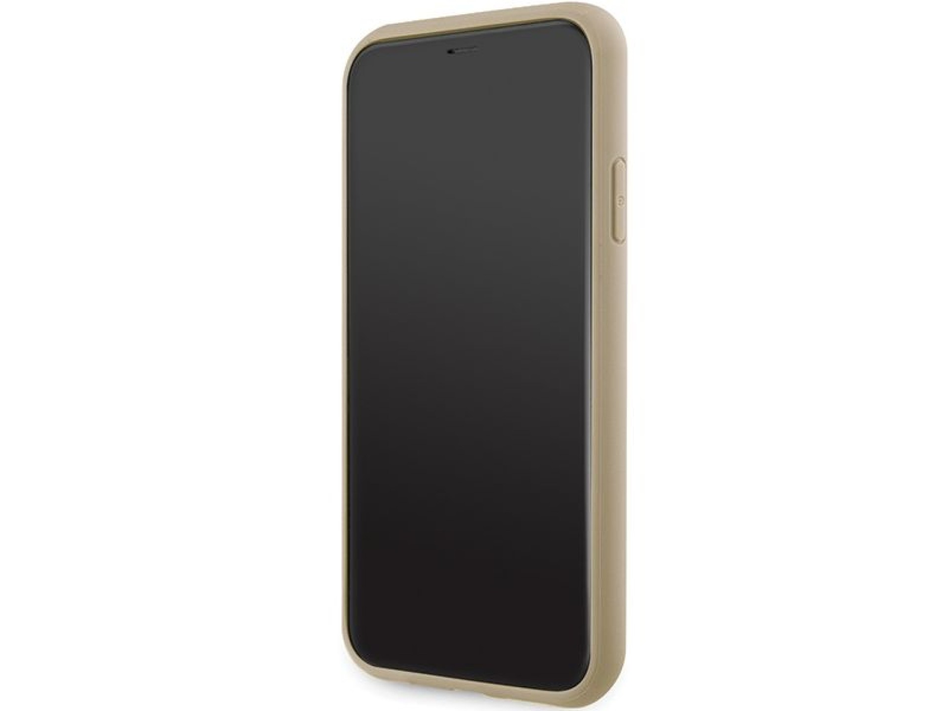 Capa Guess GUHCN61HG4SGD para iPhone 11 / Xr - Glitter dourado com escrita grande 4G
