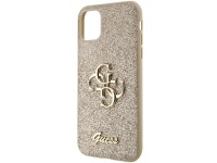 Capa Guess GUHCN61HG4SGD para iPhone 11 / Xr - Glitter dourado com escrita grande 4G Capa Guess GUHCN61HG4SGD para iPhone 11 / Xr - Glitter dourado com escrita grande 4G