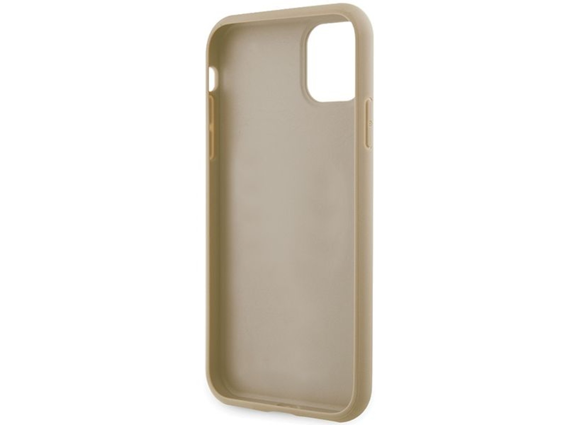Capa Guess GUHCN61HG4SGD para iPhone 11 / Xr - Glitter dourado com escrita grande 4G