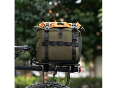 Bolsa para manillar de bicicleta Rockbros W019 13,5-24L - Verde-Naranja Bolsa para manillar de bicicleta Rockbros W019 13,5-24L - Verde-Naranja