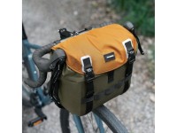 Bolsa de guidão para bicicleta Rockbros W019, 13,5-24 litros - Verde-laranja Bolsa de guidão para bicicleta Rockbros W019, 13,5-24 litros - Verde-laranja