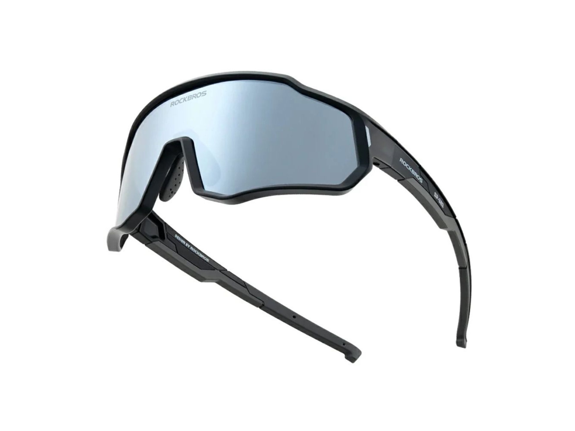 Óculos de ciclismo infantis Rockbros SP383 com lentes polarizadas e espelhadas e proteção UV400 - Pr