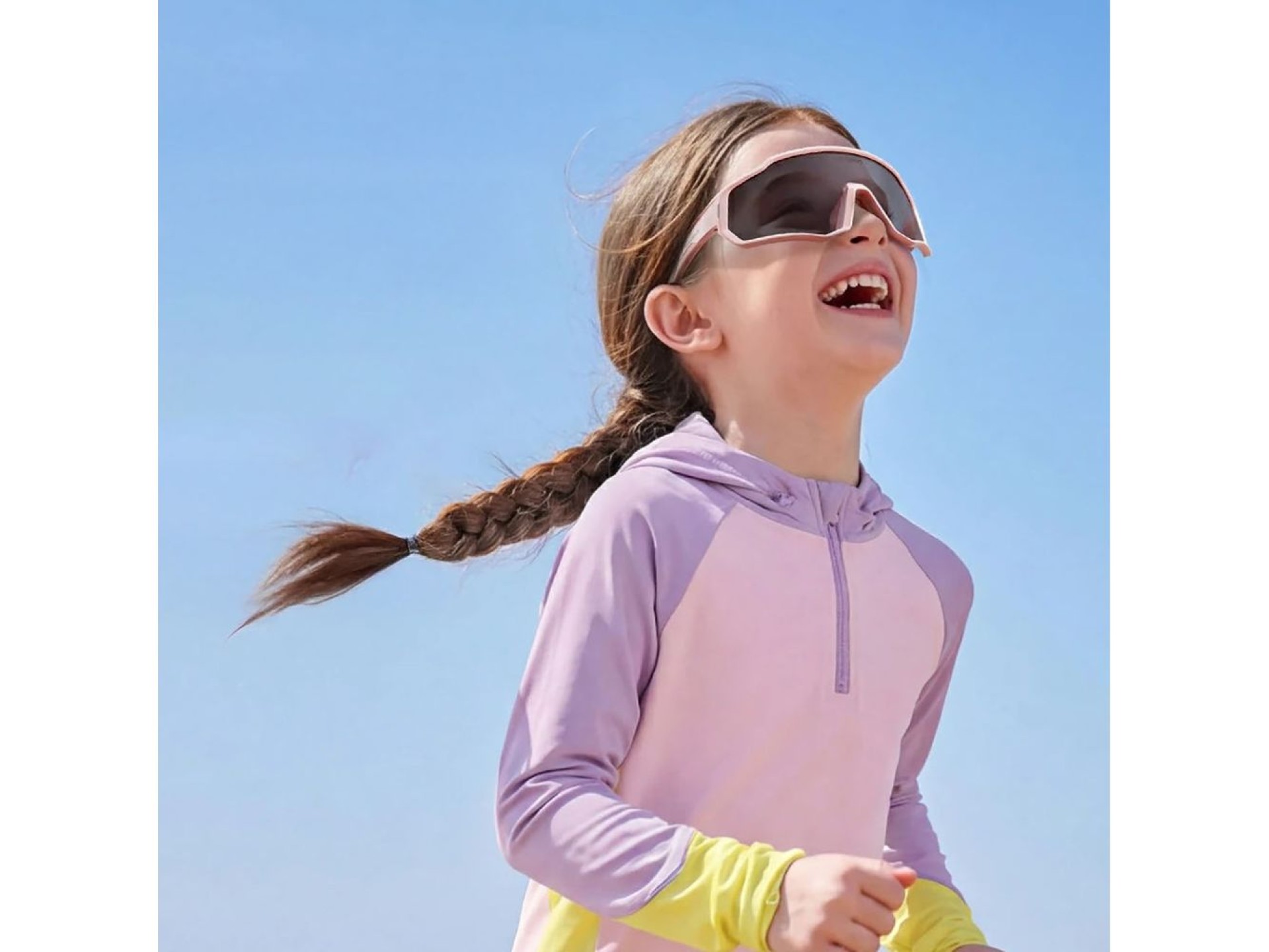 Rockbros SP383 Photochromic Cycling Glasses with UV400 Protection for Kids - Pink