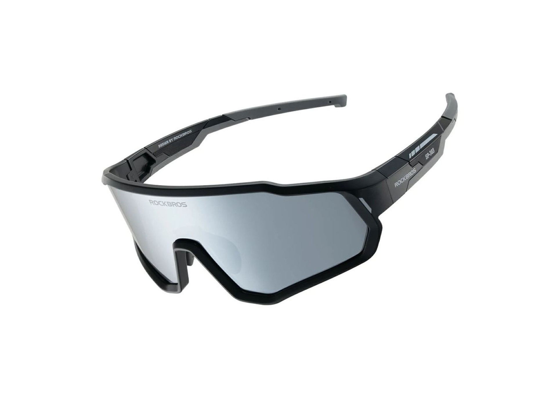 Óculos de ciclismo infantis Rockbros SP383 com lentes polarizadas e espelhadas e proteção UV400 - Pr