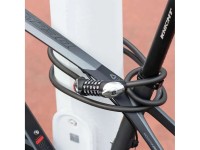 Cadeado para bicicleta Rockbros RKS531 com código de 5 dígitos, cabo de aço de 180 cm com iluminação Cadeado para bicicleta Rockbros RKS531 com código de 5 dígitos, cabo de aço de 180 cm com iluminação