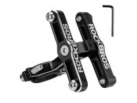 Adaptador ajustable de aluminio para portabotellas Rockbros KS-415 - Negro Adaptador ajustable de aluminio para portabotellas Rockbros KS-415 - Negro