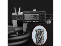 Rockbros RKS507 bicycle lock with 5-digit code, steel cable, 180 cm - black