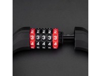 Rockbros RKS507 bicycle lock with 5-digit code, steel cable, 180 cm - black