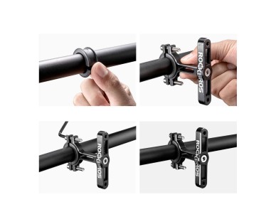 Rockbros KS-415 Aluminum Adjustable Bottle Cage Adapter - Black Rockbros KS-415 Aluminum Adjustable Bottle Cage Adapter - Black