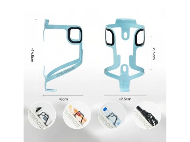 Rockbros BBC2504 Ultralight Aluminum Bottle Cage - Blue