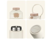 Rockbros S550H-1 700 ml Thermal Bottle with Magnetic Holder and Mounting Strap - Beige Rockbros S550H-1 700 ml Thermal Bottle with Magnetic Holder and Mounting Strap - Beige