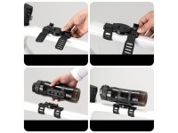 Garrafa térmica Rockbros S550H-1 de 700 ml com suporte magnético e alça de fixação - Preta Garrafa térmica Rockbros S550H-1 de 700 ml com suporte magnético e alça de fixação - Preta