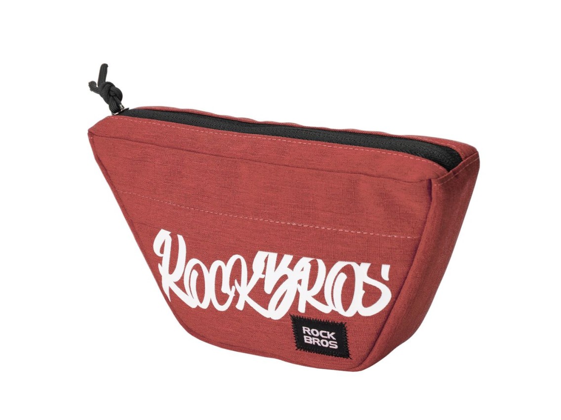 Rockbros G011 Flash Journey trapezoidal handlebar bike bag 0.7 l - red
