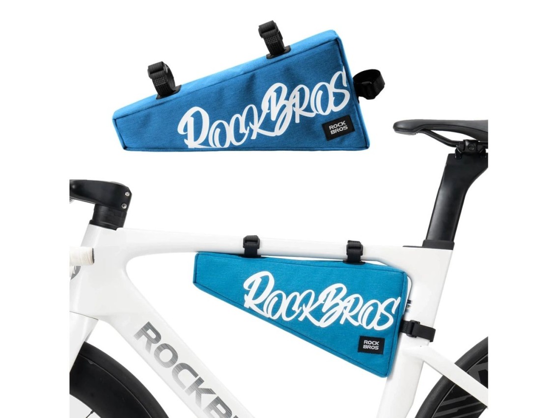 Bolsa para bicicleta Rockbros G008 Flash Journey Triangle Frame XL 1,9 l - Azul