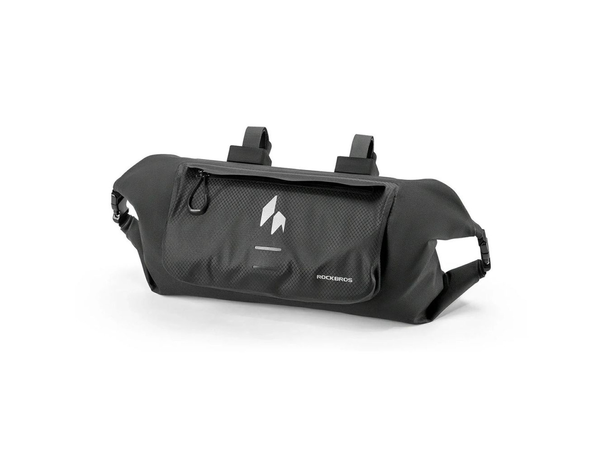 Bolsa impermeável para guidão de bicicleta Rockbros AS-154, 8L - Preta