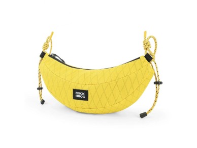 Bolsa para bicicleta Rockbros H74 para manillar o bandolera tipo banana, 1,8 L - Amarilla