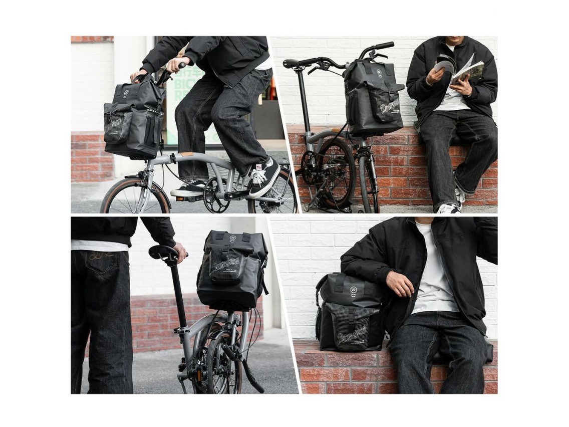 Rockbros AS-158 Handlebar Bag for Brompton 18L Folding Bike - Black