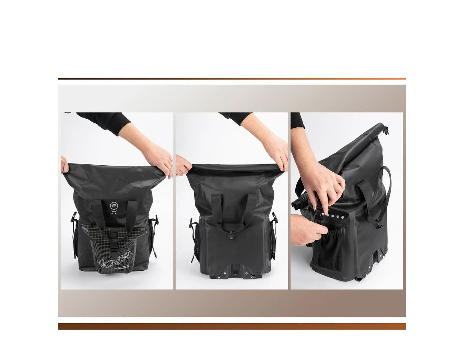 Rockbros AS-158 Handlebar Bag for Brompton 18L Folding Bike - Black