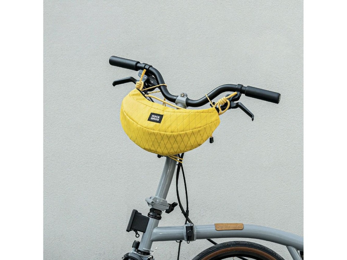 Rockbros H74 Bicycle Bag for Handlebar or Banana Shoulder 1.8L - Yellow