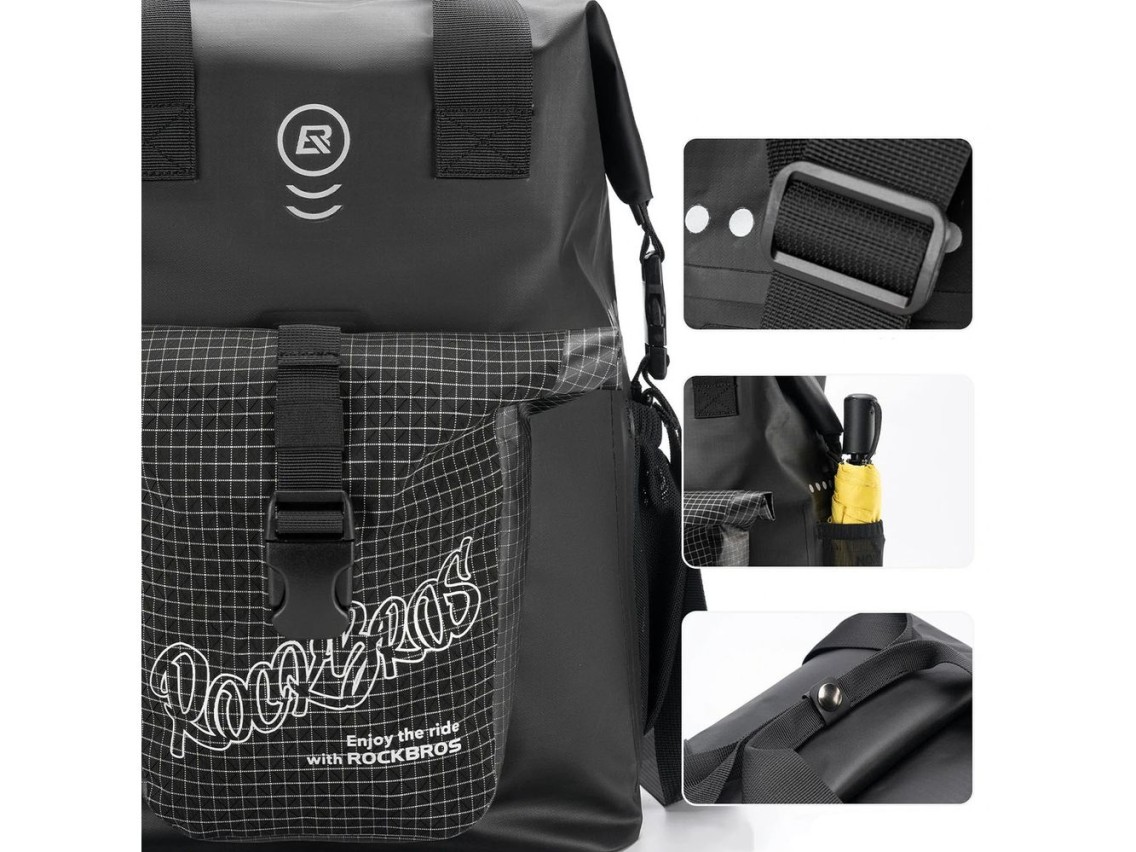 Rockbros AS-158 Handlebar Bag for Brompton 18L Folding Bike - Black