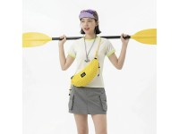Bolsa para bicicleta Rockbros H74 para manillar o bandolera tipo banana, 1,8 L - Amarilla