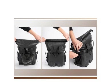 Bolsa para manillar Rockbros AS-158 para bicicleta plegable Brompton de 18 L - Negra Bolsa para manillar Rockbros AS-158 para bicicleta plegable Brompton de 18 L - Negra