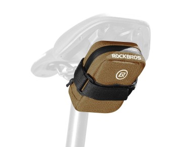 Rockbros F006 bicycle saddle bag 0.35 l - brown Rockbros F006 bicycle saddle bag 0.35 l - brown