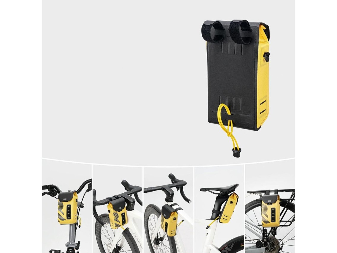 Rockbros AS-160 Waterproof Handlebar Bicycle Bag 1.3L - Yellow