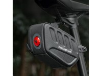 Rockbros C61 Bike Saddle Bag with Smart Rear Light 0.45L - Black Rockbros C61 Bike Saddle Bag with Smart Rear Light 0.45L - Black