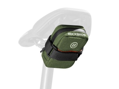 Bolsa de selim para bicicleta Rockbros F006 0,35 l - verde