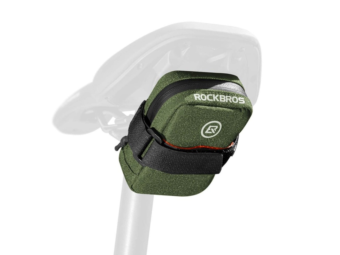 Bolsa para sillín de bicicleta Rockbros F006 0,35 l - verde